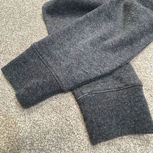 Banana Republic Mens Wool blend Full Zip Fleece Jacket sz large Grey - Picture 7 of 12